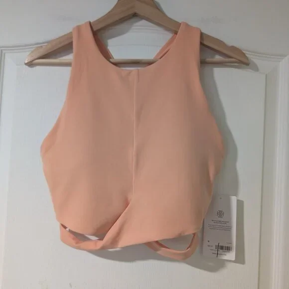 Athleta | Conscious Crop Cut Out Bra In Bright Peach (D-DD cup) - Picture 3 of 12
